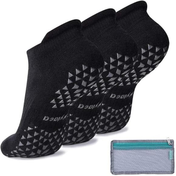 Unisex Non Slip Socks with Grip for Yoga, Hospital, Pilates, Barre | Ankle - Picture 7 of 7